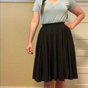 Papermoon pleated midi skirt